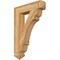 Ekena Millwork Olympic Arts & Crafts Rough Sawn Bracket, Western Red Cedar, 4"W x 20"D x 28"H BKT04X20X28OLY03RWR - alternate 1